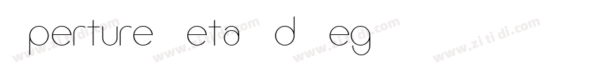 Aperture Beta Md Reg字体转换